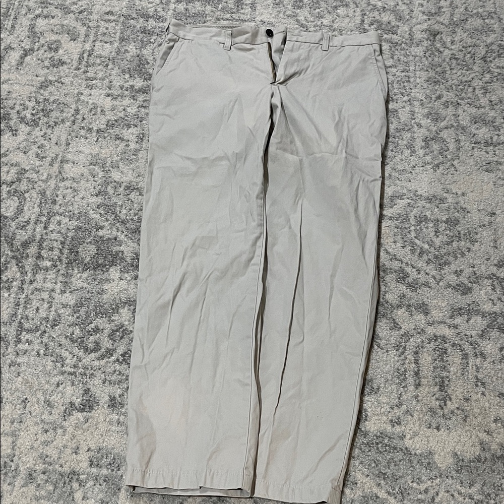Lands' End Men's Light Gray Chinos